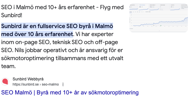 Image 12: Exempel Rich Snippets